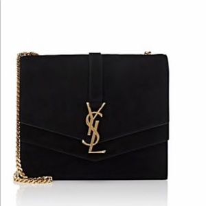 Saint Laurent Monogram Montaigne Medium Suede Bag
